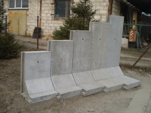 Mury oporowe z betonu Blok LEGIO